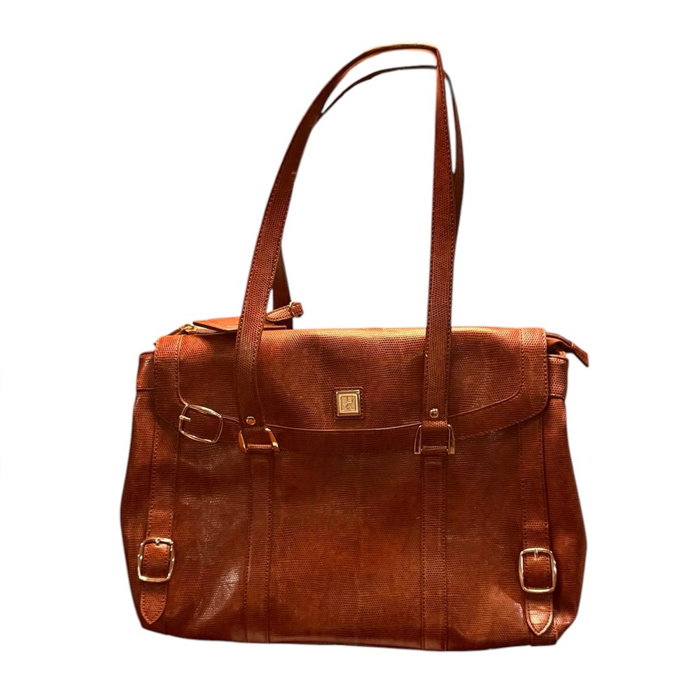 DVF Brown Leather Tote/Laptop Bag w/ Gold Hardware MSRP $428